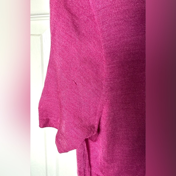ST. JOHN Pink Lightweight Knit Wool Silk Blouse Shirt Top Boat Neck Pullover - Picture 8 of 12